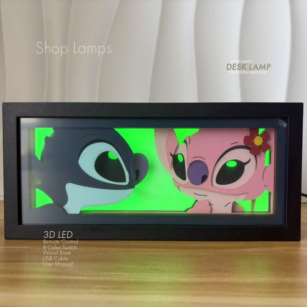 Stitch 3D Lamp Box