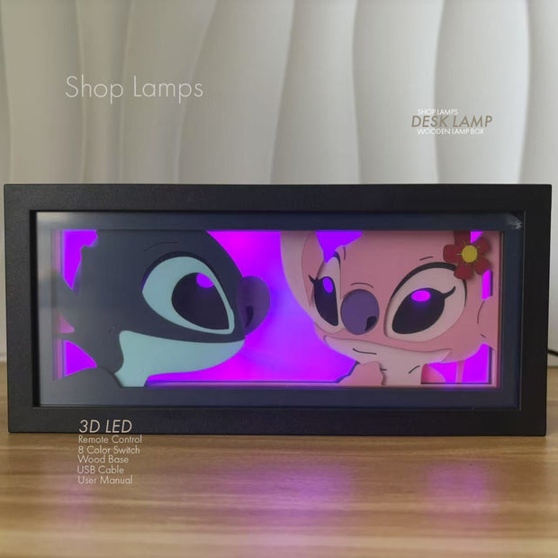 Stitch 3D Lamp Box