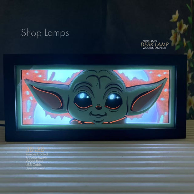 Baby Yoda 3D Lamp Box