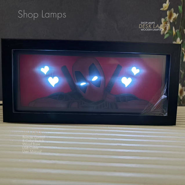 Deadpool 3D Lamp Box