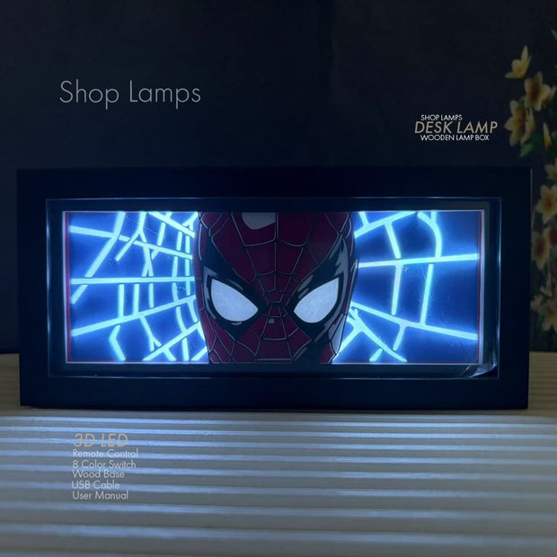 Spiderman 3D Lamp Box
