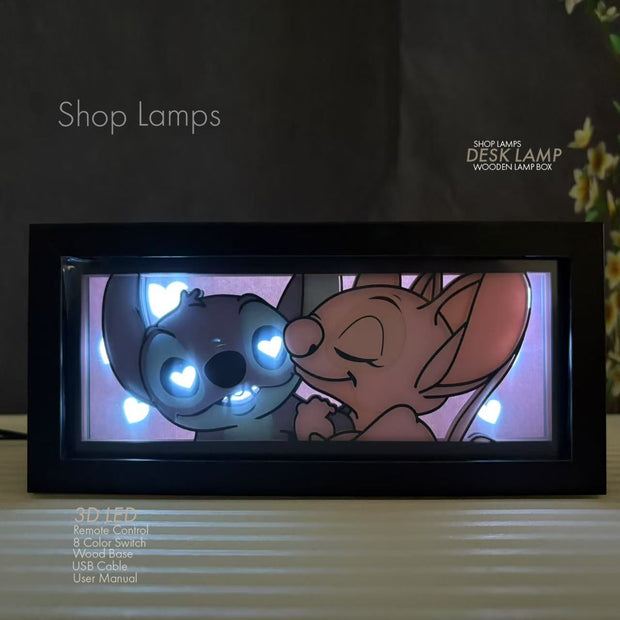 Stitch & Angel 3D LampBox