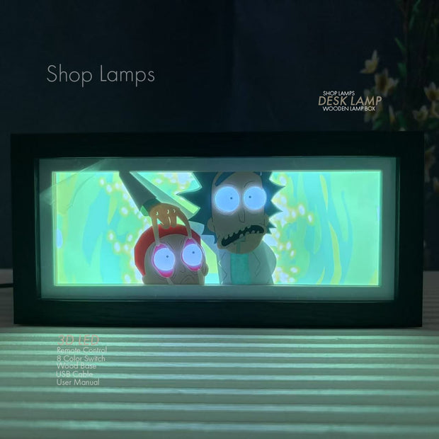 Rick & Morty 3D Lamp Box