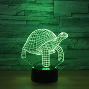 Tortoise 3d Lamp Led Animals Night Light 7 Colors Changing Nightlight Children's Bedroom Lighting Home Decor Drop Shipping
