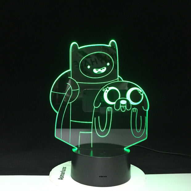 Cute Cartoon Table Desk Lamp Children Night 3D LED Night Light Lampara Change Bedroom Xmas Gift Decoration Kids Dropshipping
