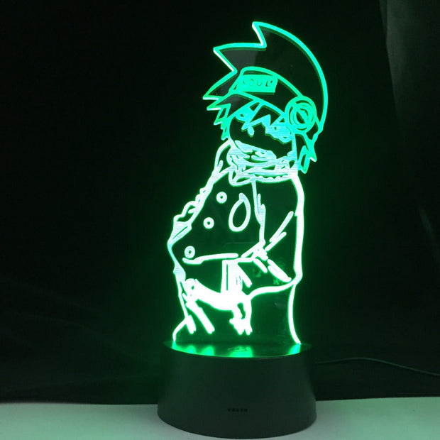 Anime Soul Eater Figure Acrylic 3d led Lamp Nightlight for Child Bedroom Decor Rgbw Colorful Desk Lamp Led Night Light Dropship