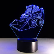 Forklift 3D Led Lamp with 7 Colors Change Touch USB Control Home Deco Light Best Birthday Gift Light For Children Family Friends