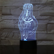 Hatsune Miku Figure USB 3D LED Night Light Multicolor RGB Boys Child Kids Baby Gifts Decorative lights Music Table Lamp Bedside