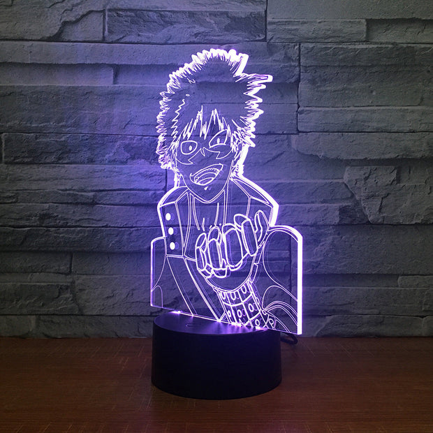Naruto Figure 7 Color Change 3D Led Visual Modelling Anime Night Light Kids Touch Button Usb Table Lamp Home Decor Lighting Gift