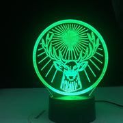 Jagermeister 16 Colors Changing Led Night Light Lamp Touch Remote Sensor Usb and Battery Powered Nightlight for Bar 3DTable Lamp