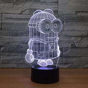 Cartoon Cute 3D Minions LED Night Light Desk Table Lamp 7 Colors Touch Switch Colorful For Child Baby Birth Christma Gift