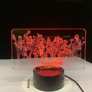 Game Legends Team Night Lamp Nightlight Room Decoration Light Friends Holiday Gift 7 Colors Table LED Night Light Drop Ship