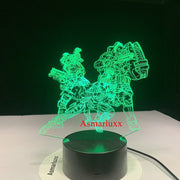 Legend 3D LED Lamp Changeable Mood Lamp LED 7 Colors USB Decor Illusion Table Lamp for Home Decorative As Game Toy Gift