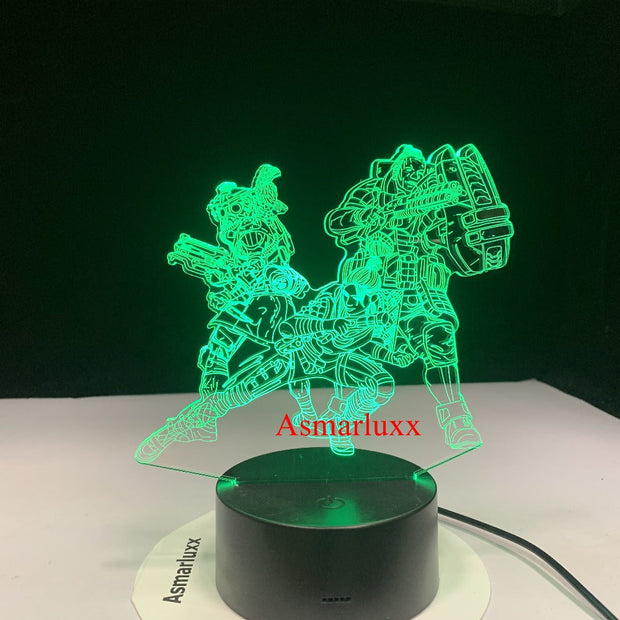 Legend 3D LED Lamp Changeable Mood Lamp LED 7 Colors USB Decor Illusion Table Lamp for Home Decorative As Game Toy Gift