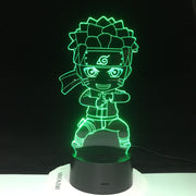 Uzumaki Naruto 3D Lamp Color Changing Light For Children Bedroom Decoration Nightlight Baby Kungfu Naruto Led Night Light Gift For Kids 3289