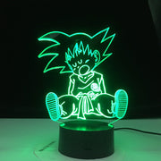 Baby Goku Sleep Figure Night Light for Bedroom Decoration 16 Colors Changing Usb Table 3d Lamp Dragon Ball Led Night Light Gift
