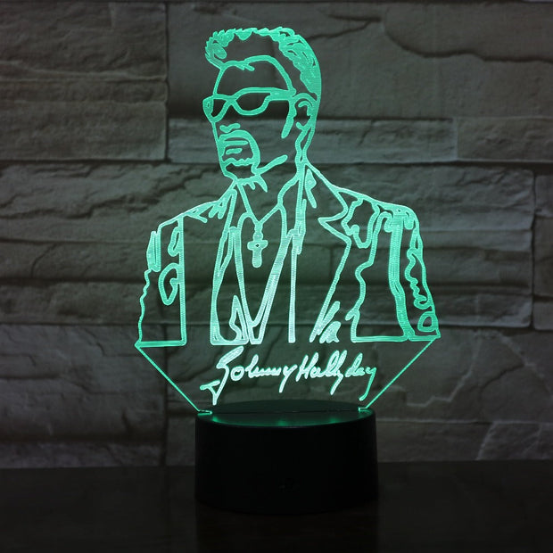 Novelty 3D Lamp Illusion LED USB Touch RGBW 7 Colors Changing Table Night Light Baby Bedside Decoration LED Lamp Drop Shipping