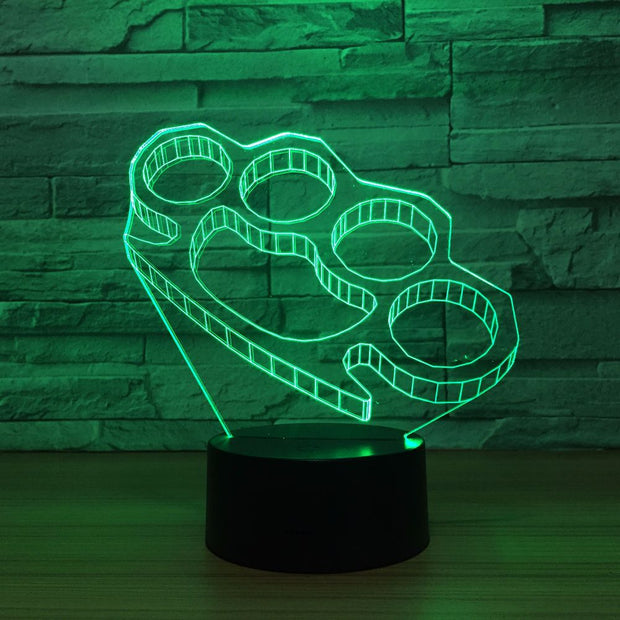 3D LED Night Light Self-defense Hand Clasps Acrylic Creative Usb Light Bedside Lamp, Modern Creative Usb Lamp Fast Drop Shipping