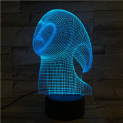 Abstract Face  3D Lamp