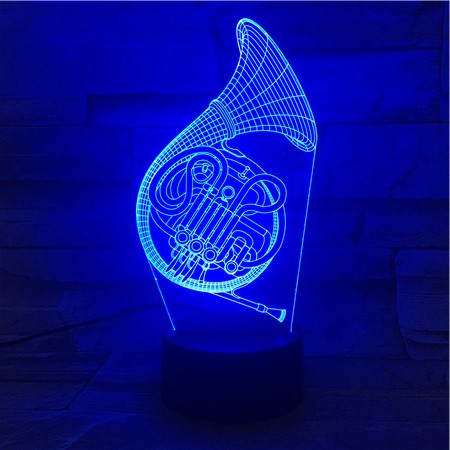 Tuba 3D Lamp