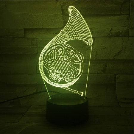 Tuba 3D Lamp