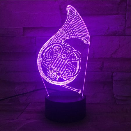 Tuba 3D Lamp