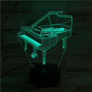Piano 3D Lamp