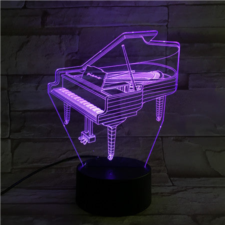 Piano 3D Lamp