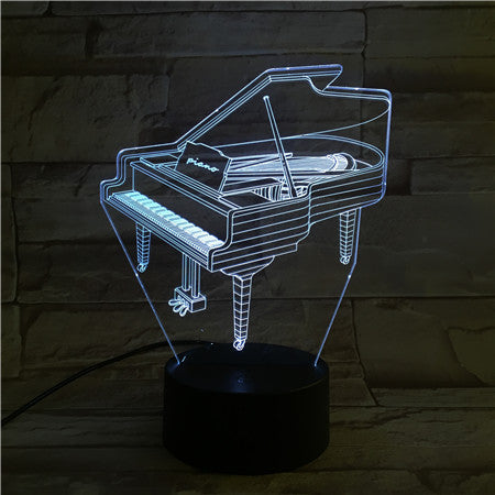 Piano 3D Lamp