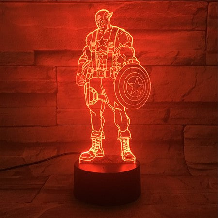 Captain America 3D Lamp