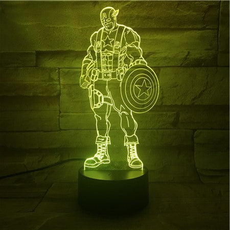 Captain America 3D Lamp