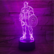 Captain America 3D Lamp
