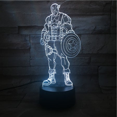 Captain America 3D Lamp