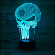 Punisher 3D Lamp