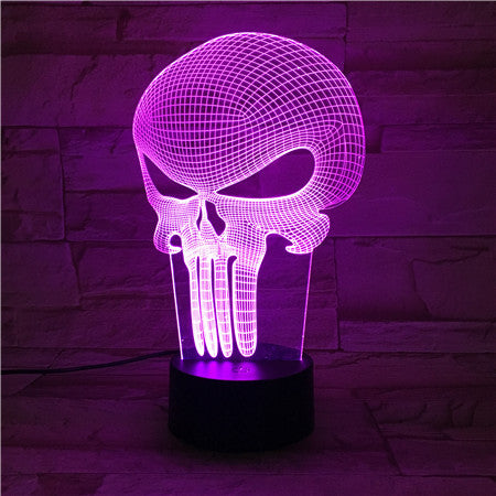 Punisher 3D Lamp