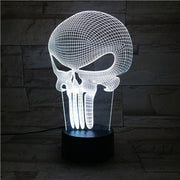 Punisher 3D Lamp