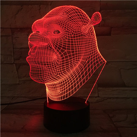 Shrek 3D Lamp