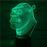 Shrek 3D Lamp