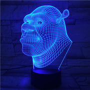 Shrek 3D Lamp