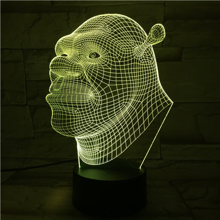 Shrek 3D Lamp