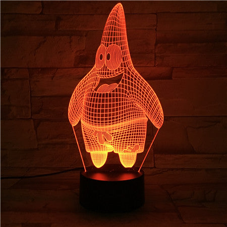 Patrick Star 3D Lamp