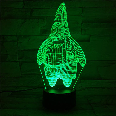 Patrick Star 3D Lamp