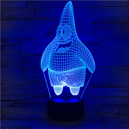 Patrick Star 3D Lamp