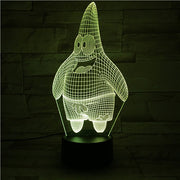 Patrick Star 3D Lamp