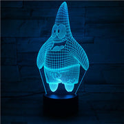 Patrick Star 3D Lamp