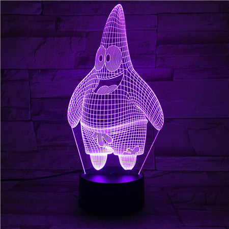Patrick Star 3D Lamp