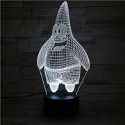Patrick Star 3D Lamp