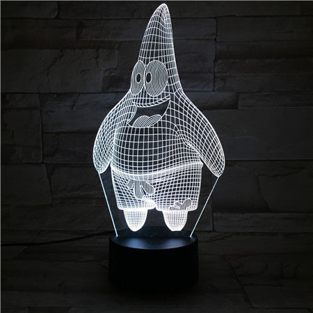 Patrick Star 3D Lamp