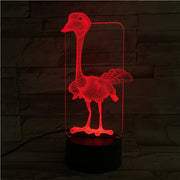 Ostrich 3D Lamp