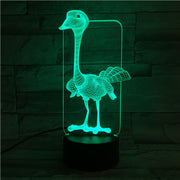 Ostrich 3D Lamp